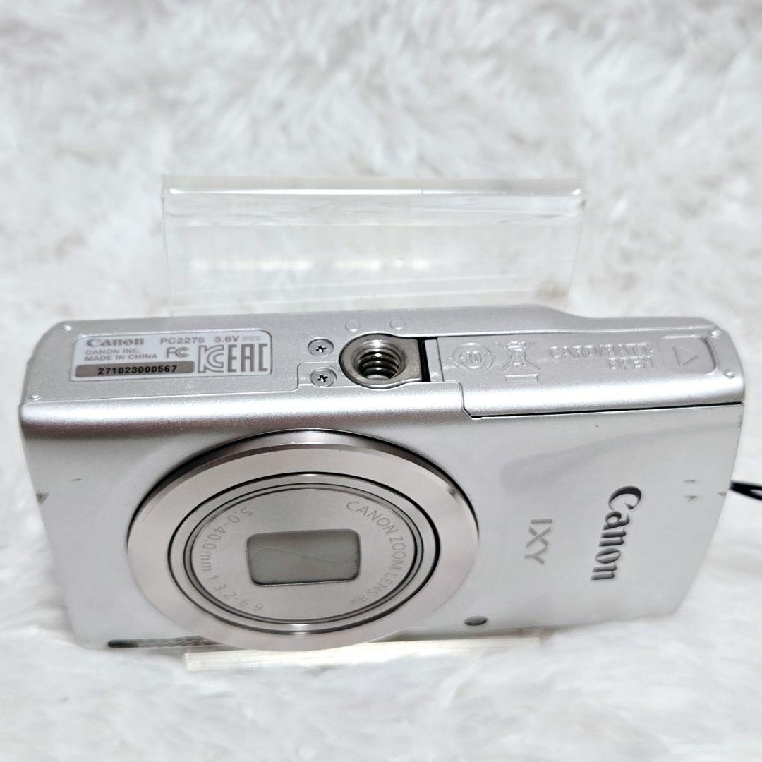 美品 Canon IXY180 シルバー 動作確認済 説明書 充電器 人気