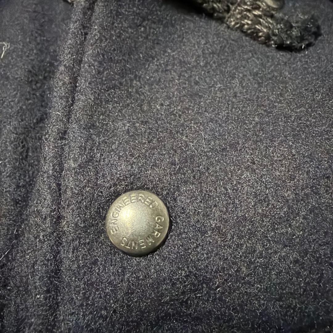 エンジニアードガーメンツ　 ダッフルコート 黒　フード付き