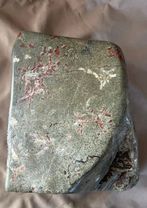 天然菊花石　木の枝に、花が咲いてる