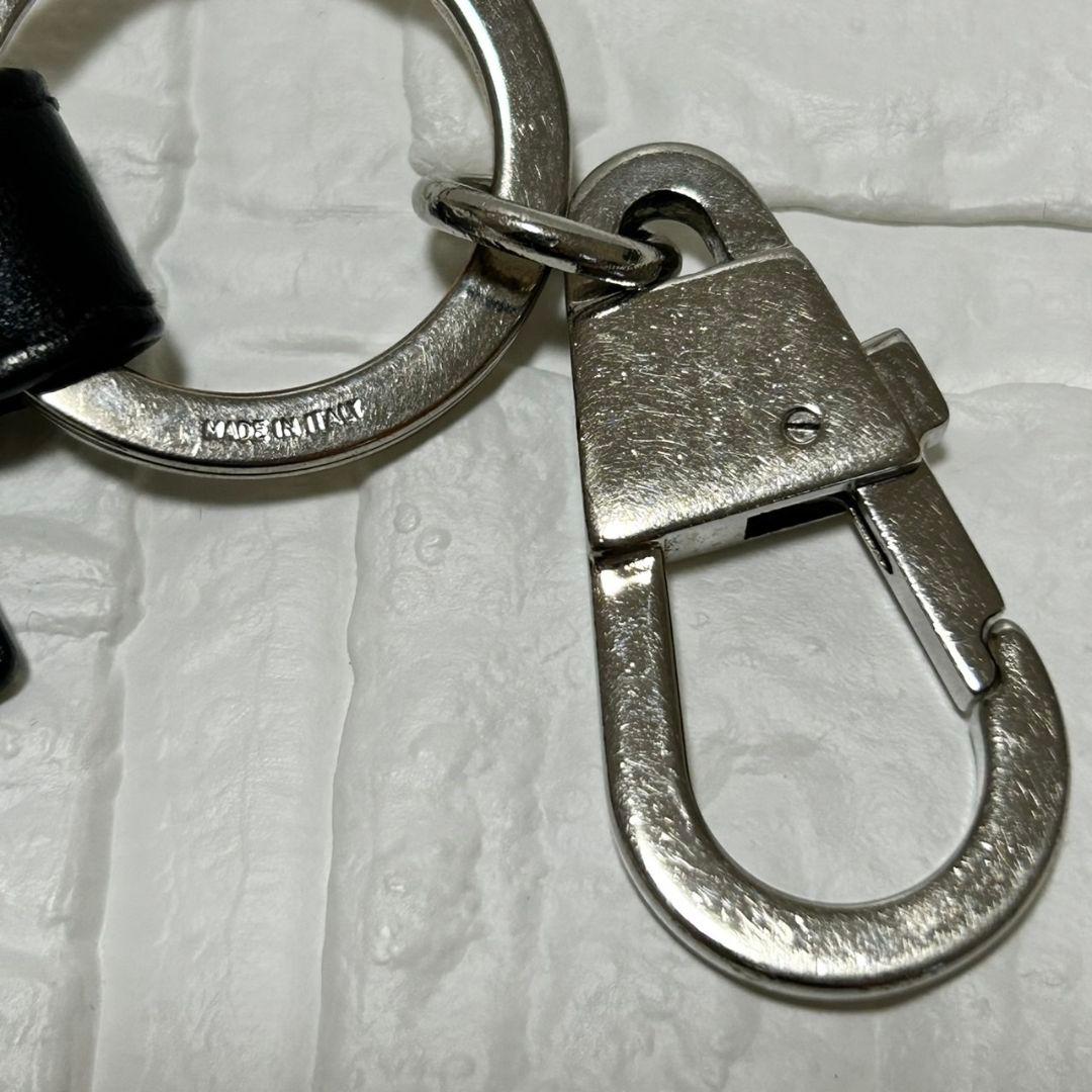 グッチ GUCCI シマ GG キーホルダー キーリング ブラック 黒