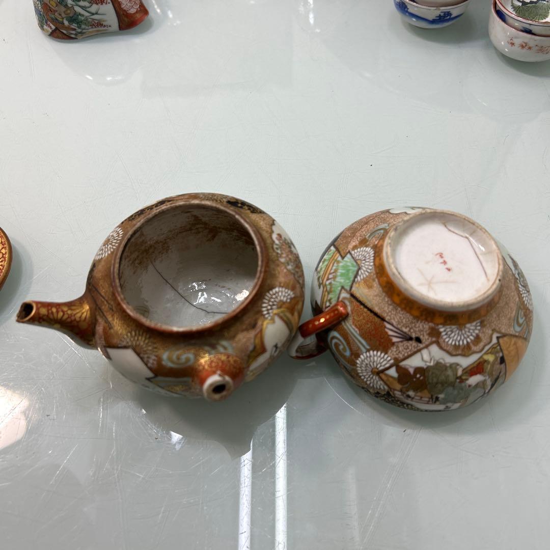 ☆九谷焼煎茶器　古鈴　茶櫃　茶托　酒器☆