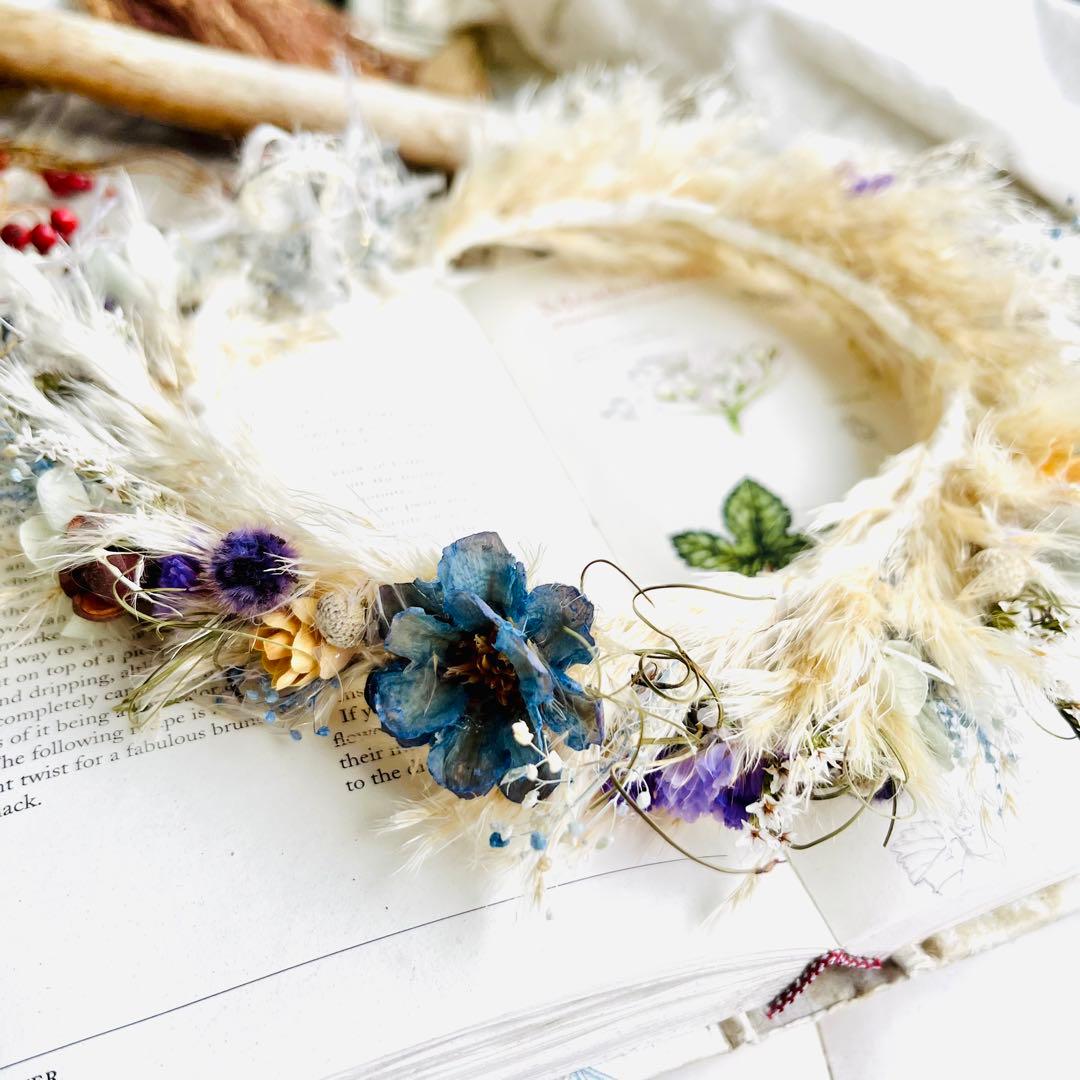 花かんむり　花冠　ハーフバースデー　誕生日　結婚式　ベビークラウン　髪飾り