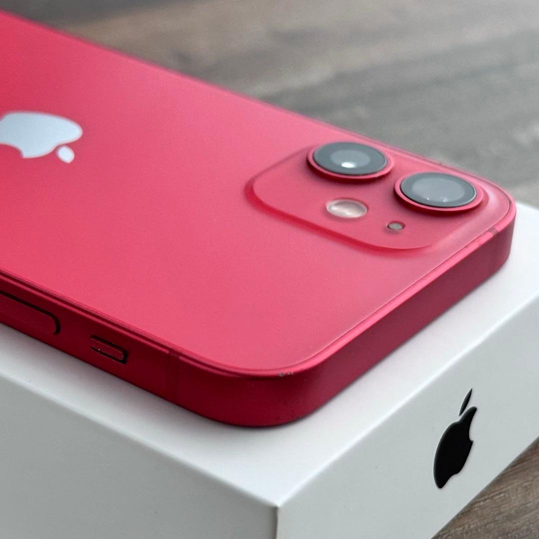 【美品☆】iPhone12mini 本体 RED 128GB SIMフリー