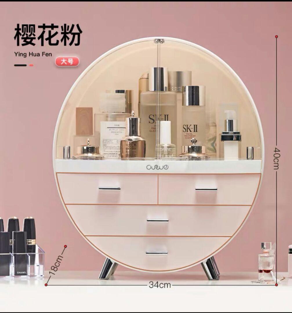 化粧品収納ケースデスクトップのアクリルドレッサーにリップスティックの置物棚