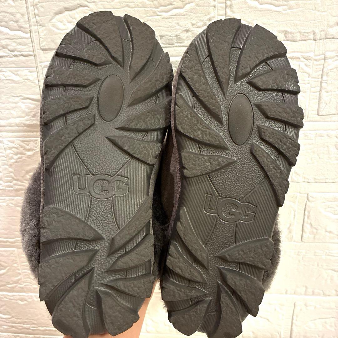 【美品】UGG ムートンサンダル　コケット　 グレー23cm