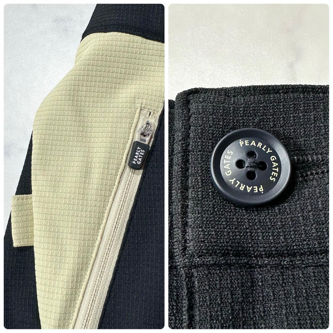 未使用級2024年◎パーリーゲイツ TEXBRID ストレッチパンツ 腰ロゴ 4