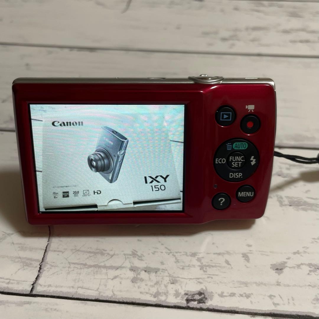 Canon IXY150 コンパクトデジタルカメラ レッド