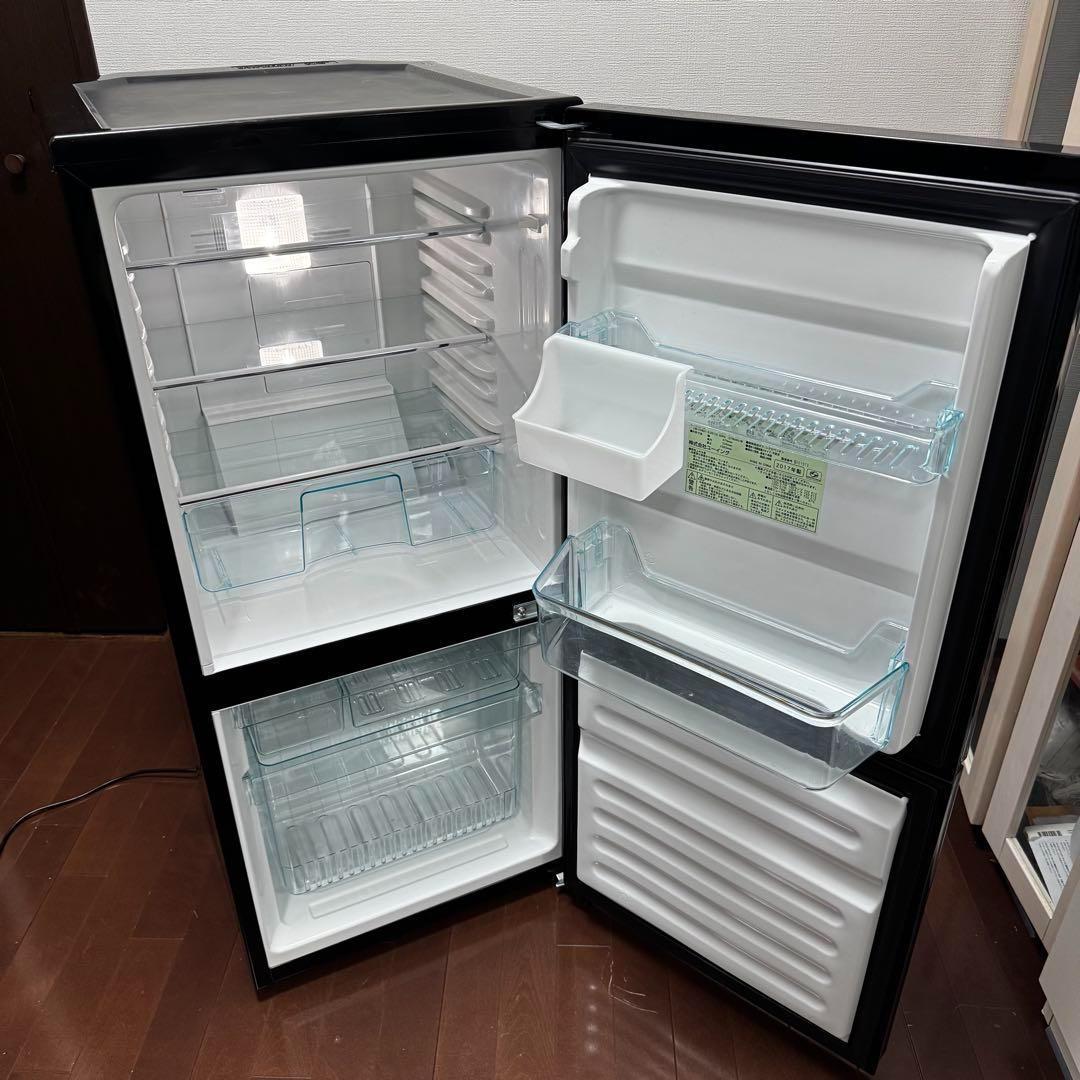 コンパクト2ドア冷蔵庫 黒