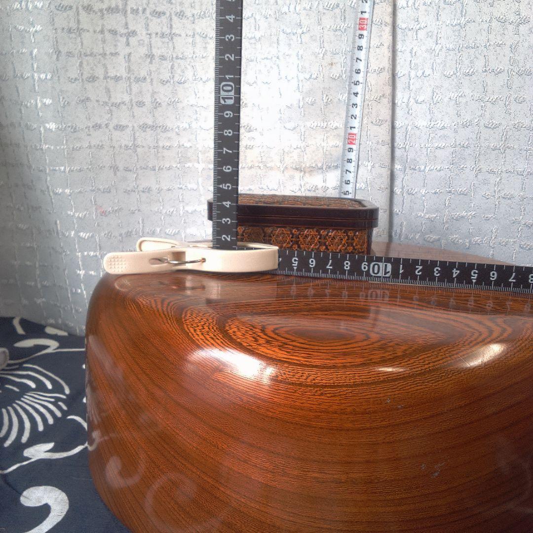 骨董６幾何学模様の木製小物入れ