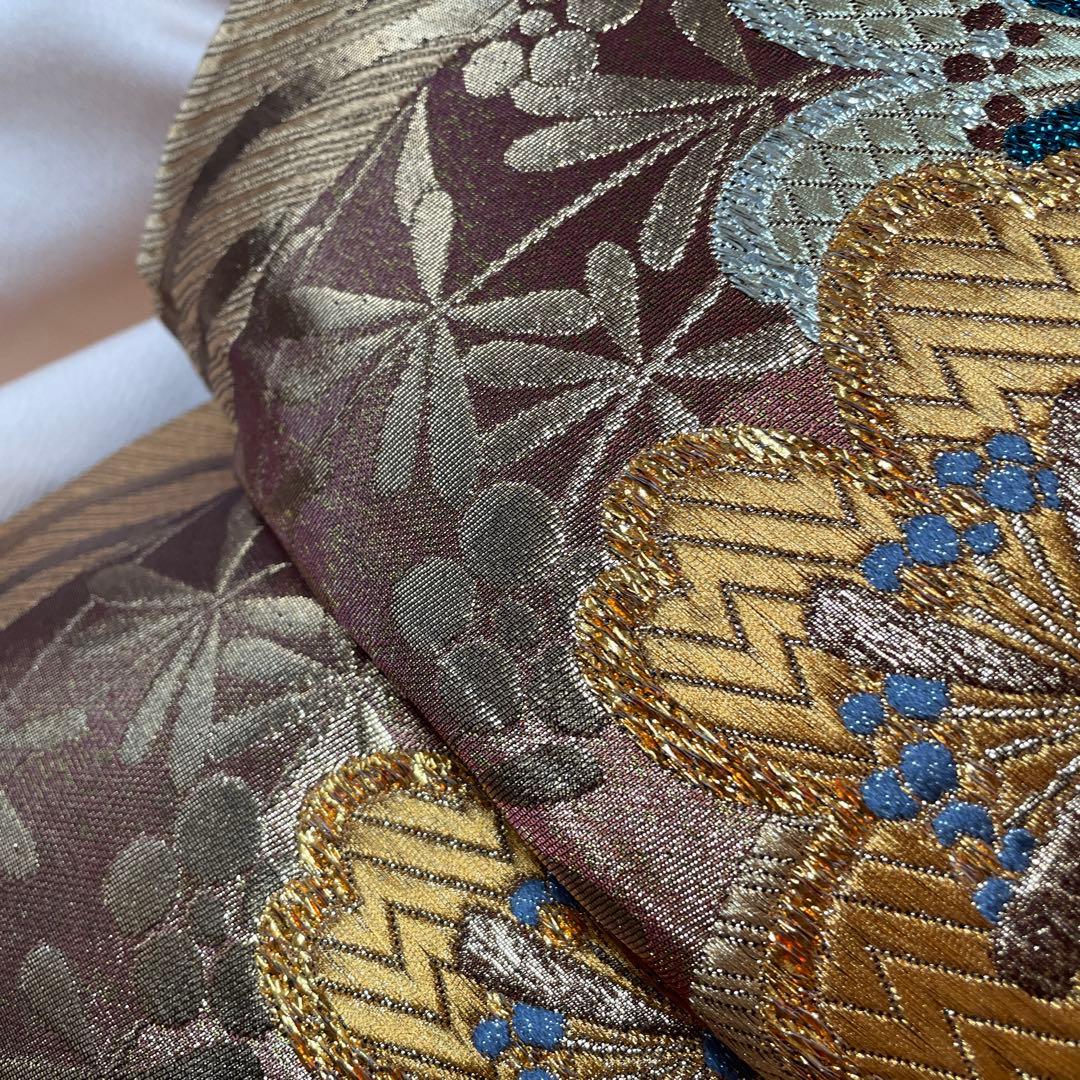 大輪の桜が煌めく袋帯