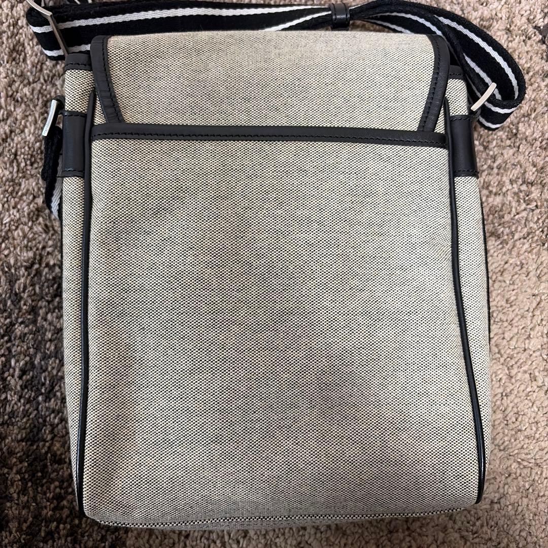 グレー キャンバス ショルダーバッグ