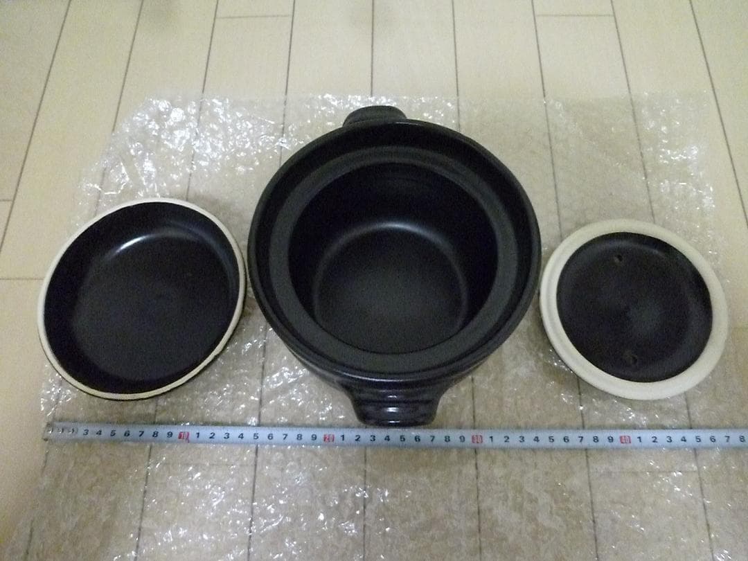 陶製 ご飯用二重蓋土鍋 2合炊き 電子レンジOK