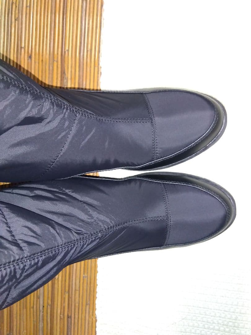 NEW ユニセックス　厚底ニーハイスノーブーツ 　ブラック