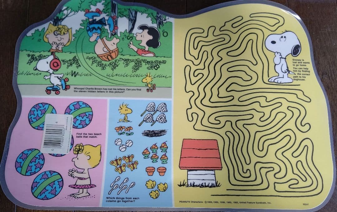 ビンテージ　スヌーピー　Placemat　ランチョンマット
