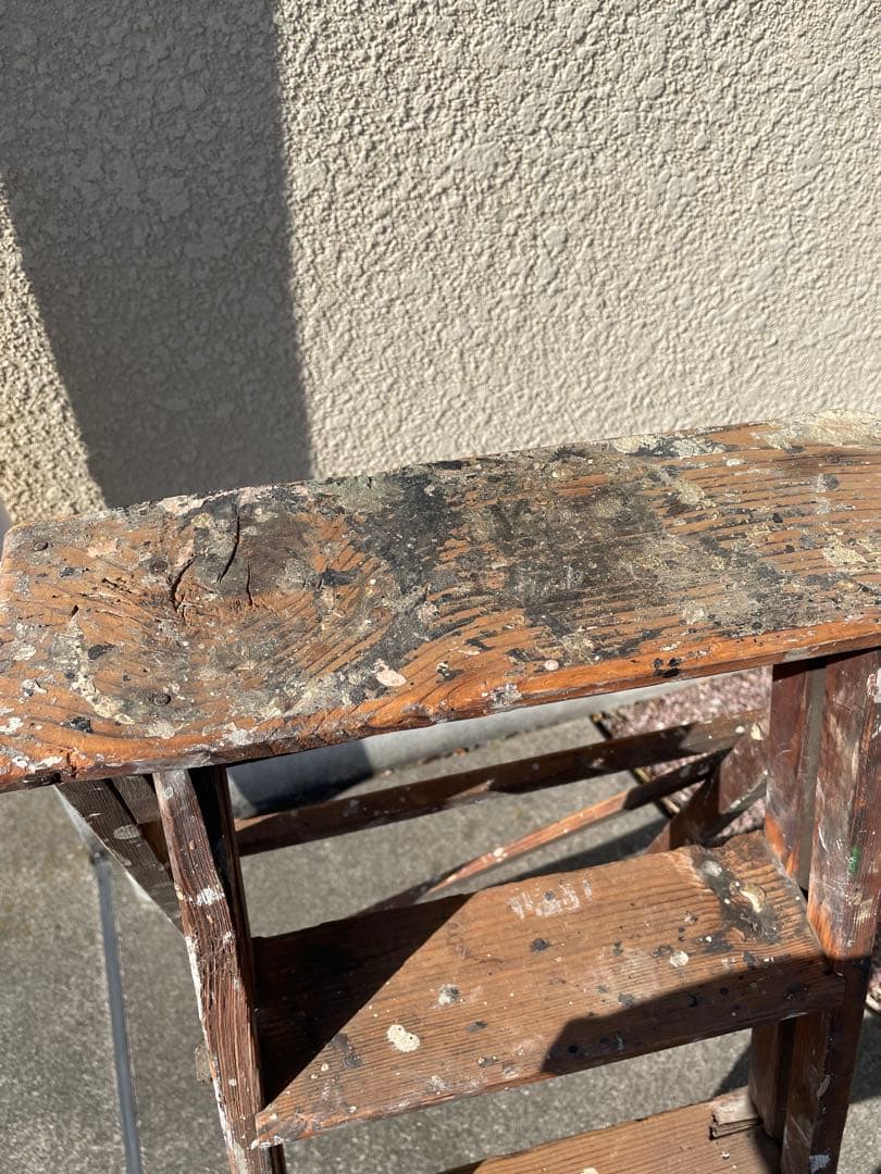 アンティーク　ラダー　脚立　店舗什器　カフェ