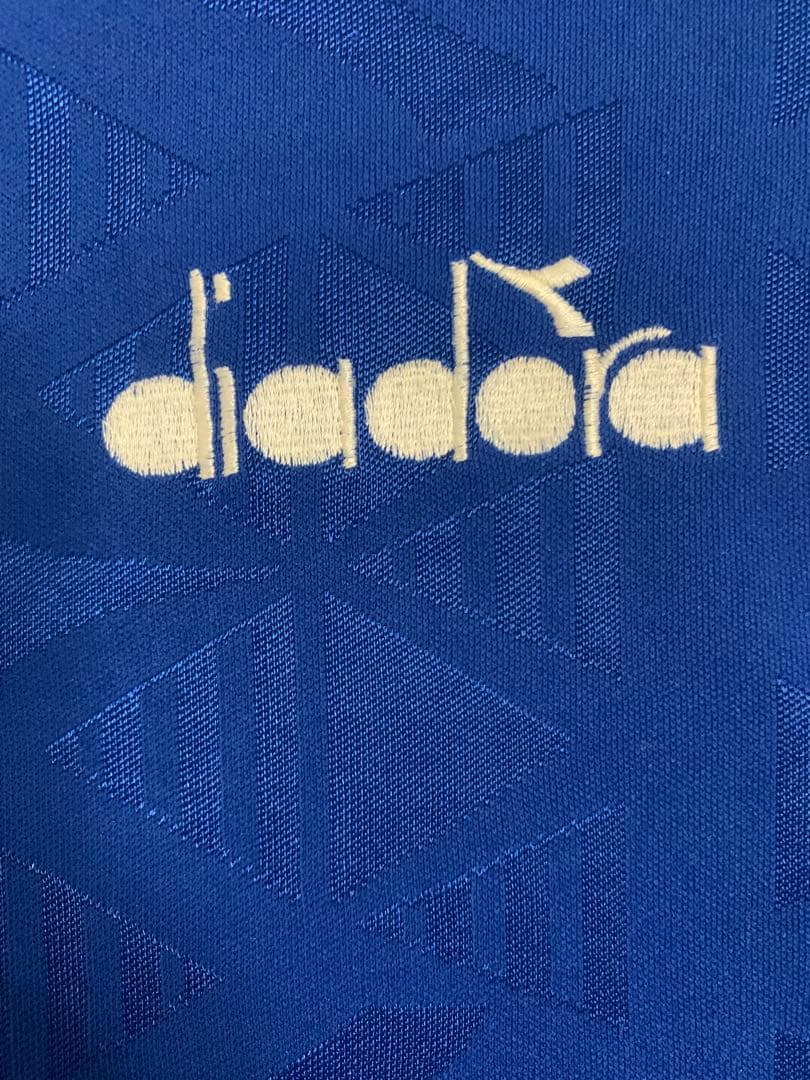 diadora 青 イタリア　94年ワールドカップ　レプリカ　サッカーウェア