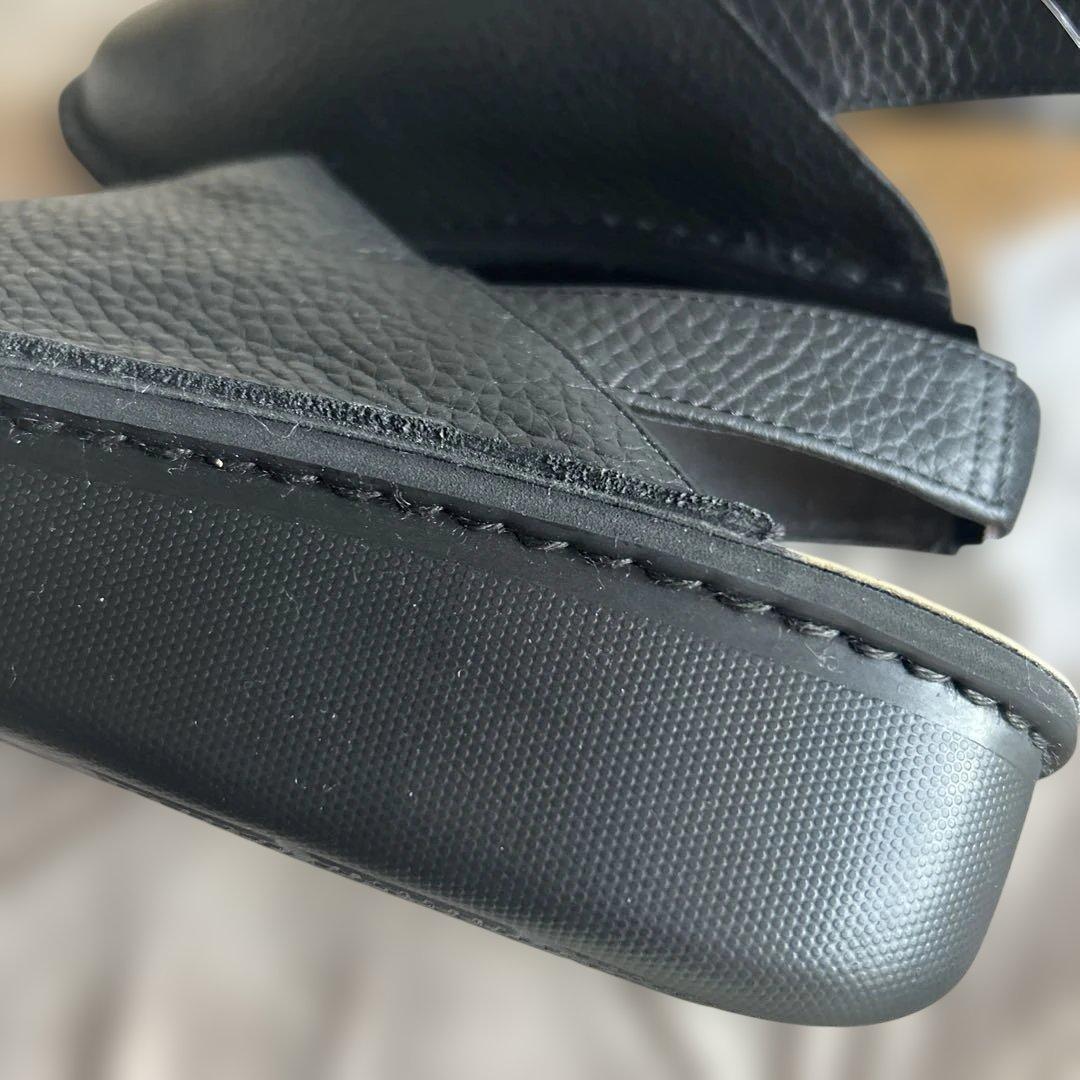 The Garden Story 本革ブラック サボサンダル L 新品タグ付き