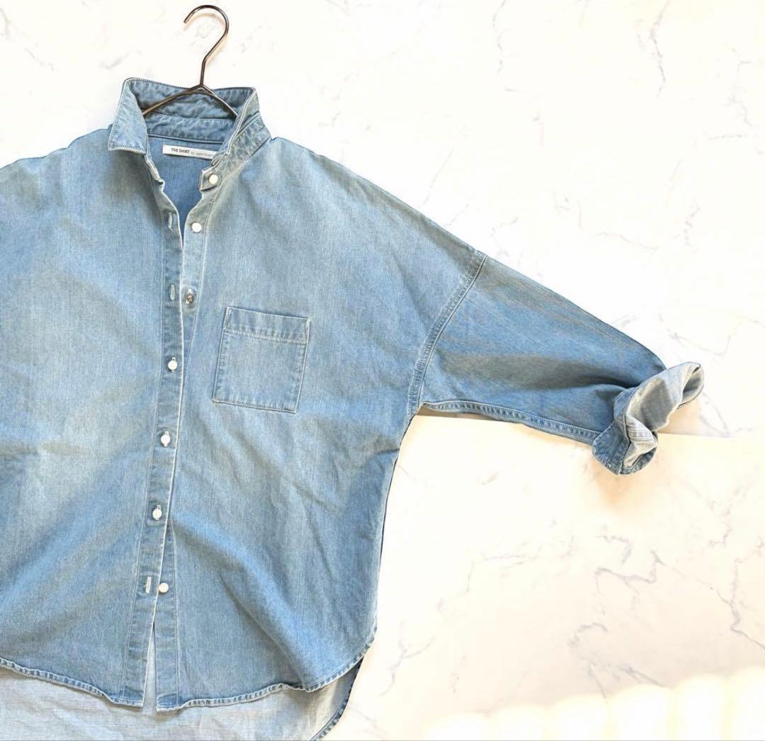 美品✨アッパーハイツ　ビッグシルエット　デニムシャツ　ゆったり　羽織り　サイズ1