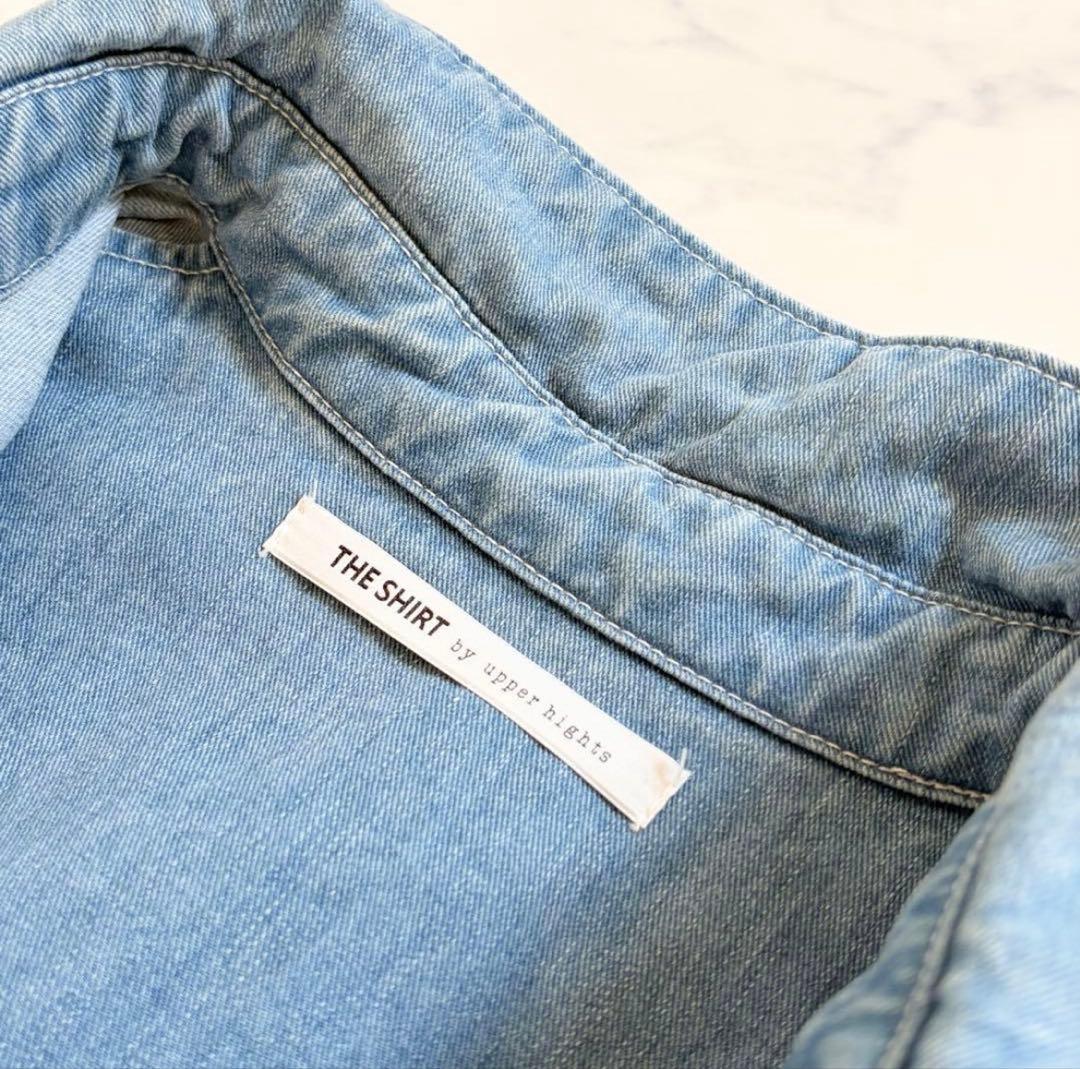 美品✨アッパーハイツ　ビッグシルエット　デニムシャツ　ゆったり　羽織り　サイズ1