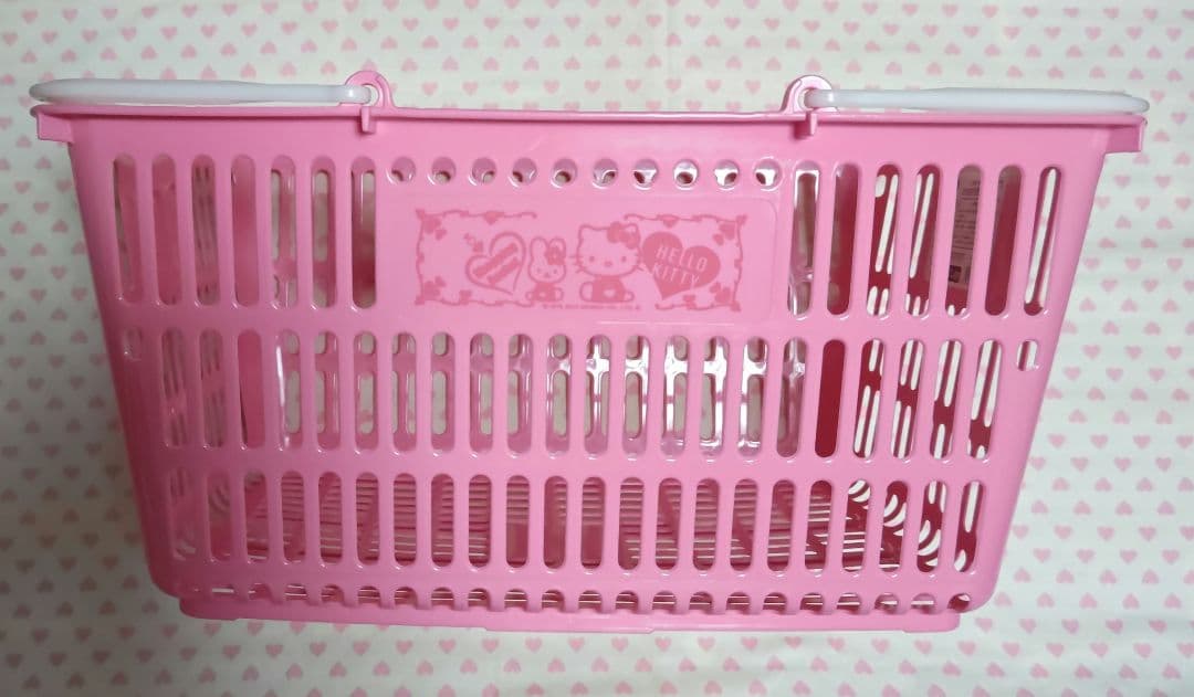 キティ ショッピングバスケット ピンク うさぎ ハート 2012 新品 激レア♪