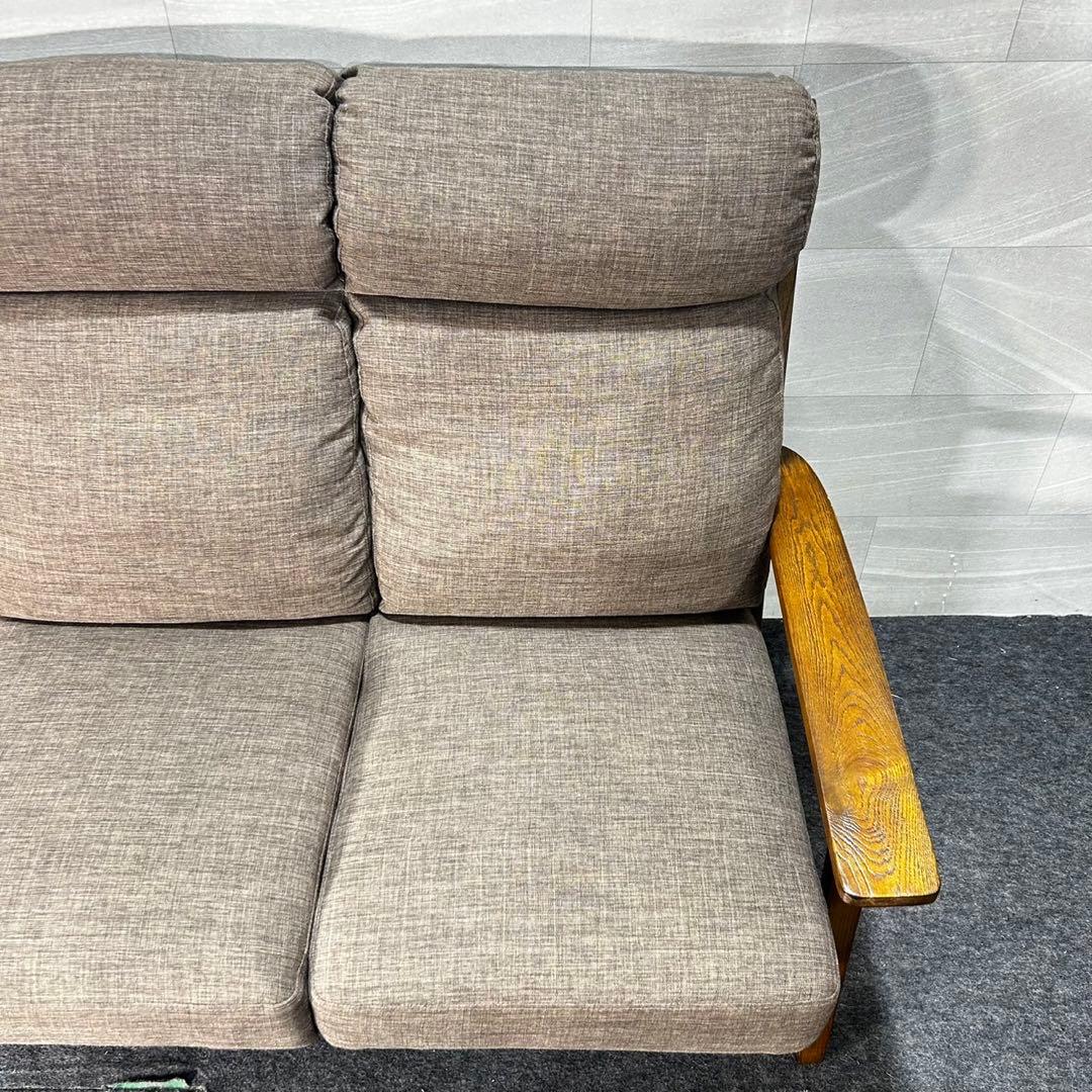 マナベインテリア 3人掛けソファ 布張りソファ ニーナ ソファ d4693