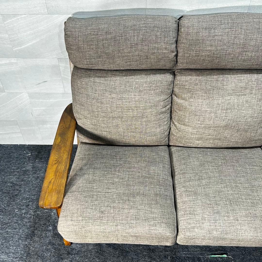 マナベインテリア 3人掛けソファ 布張りソファ ニーナ ソファ d4693