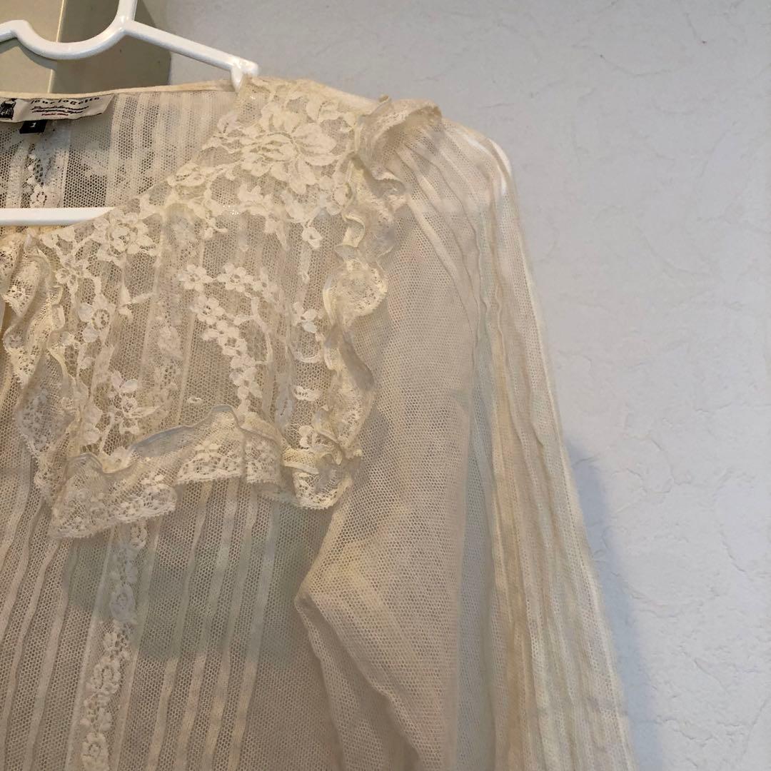 ルールロジェット leur legette レースアイボリー ブラウス サイズ1