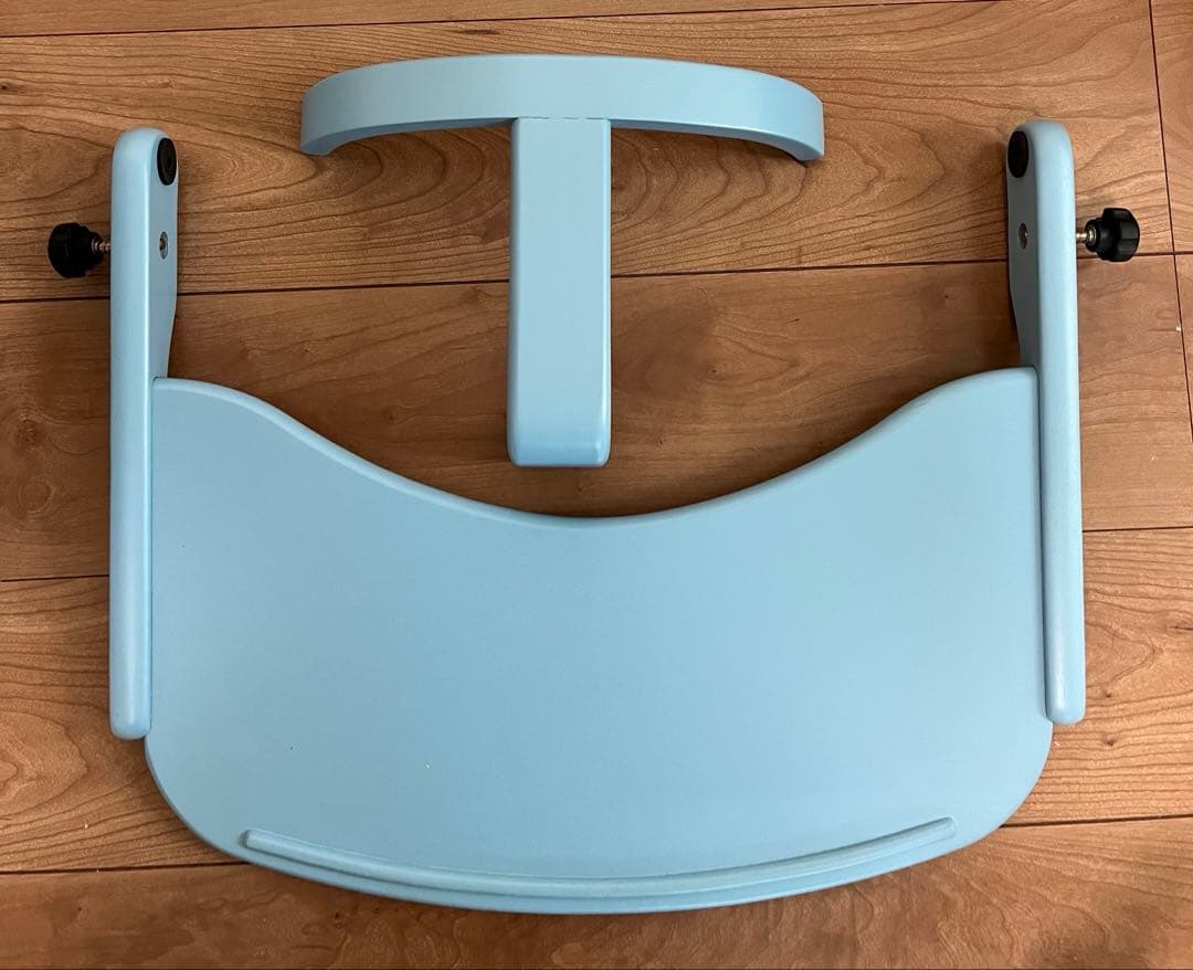 本日値下げ中　すくすくチェア　テーブル&ガード付き　大和屋　ベビーチェア　水色