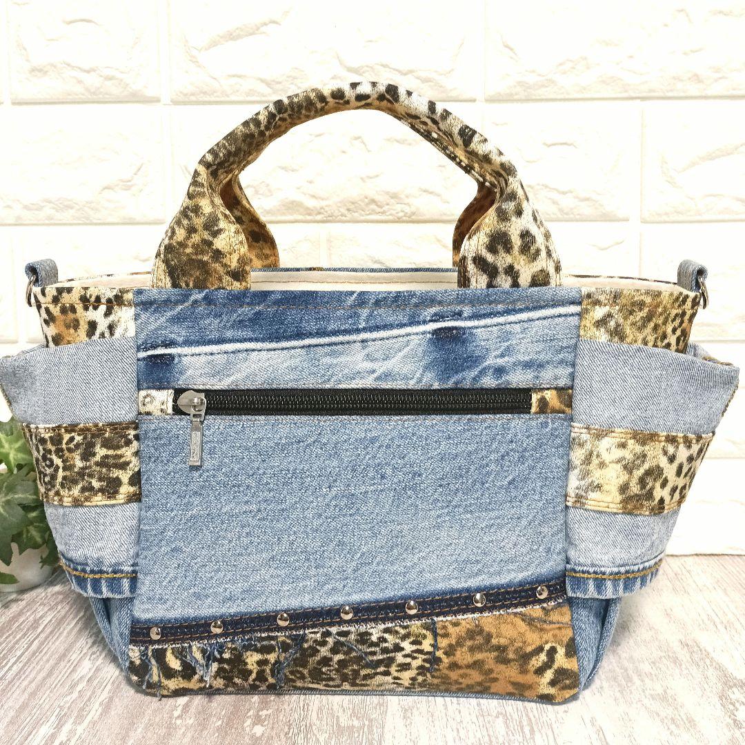 AKANE様 リメイクデニム★サイドフリンジ(なし)バック＋ストラップセット