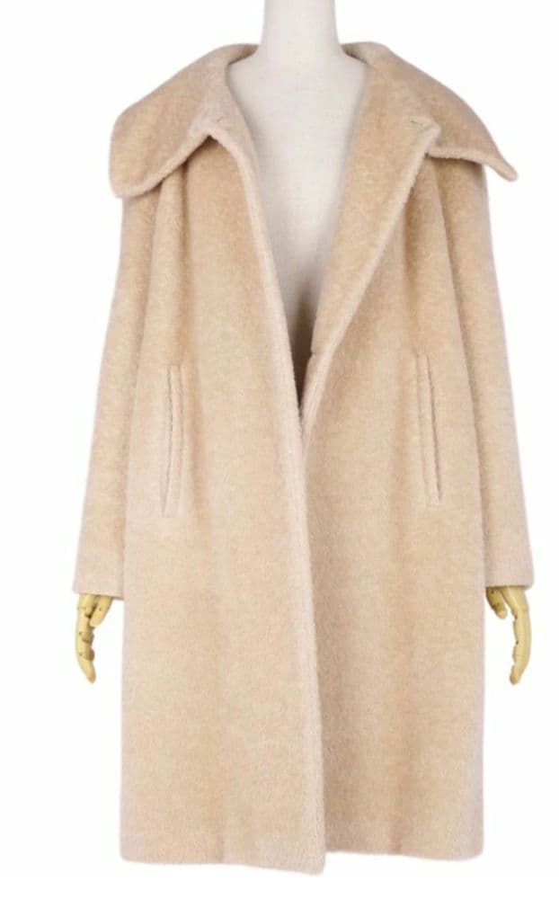 極美品✨マックスマーラ　テディベアコート　ロングコート　アルパカ混　38⑥