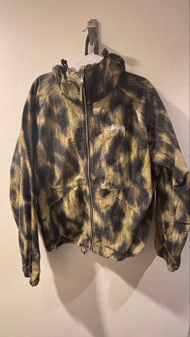 stussy beach shell jacket レオパード柄