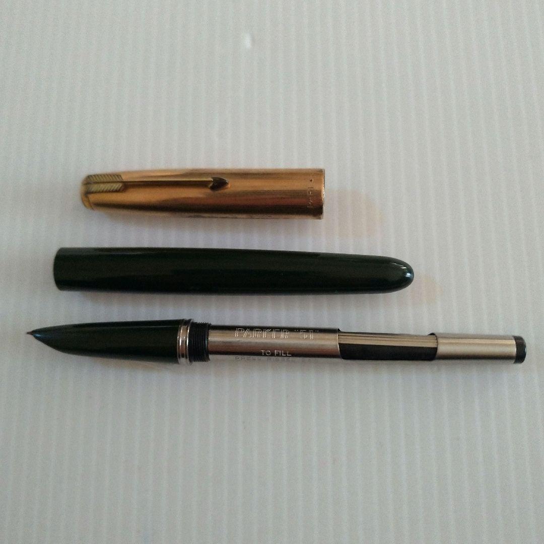 【ヴィンテージ】パーカー 51 万年筆 12K金張キャップ
