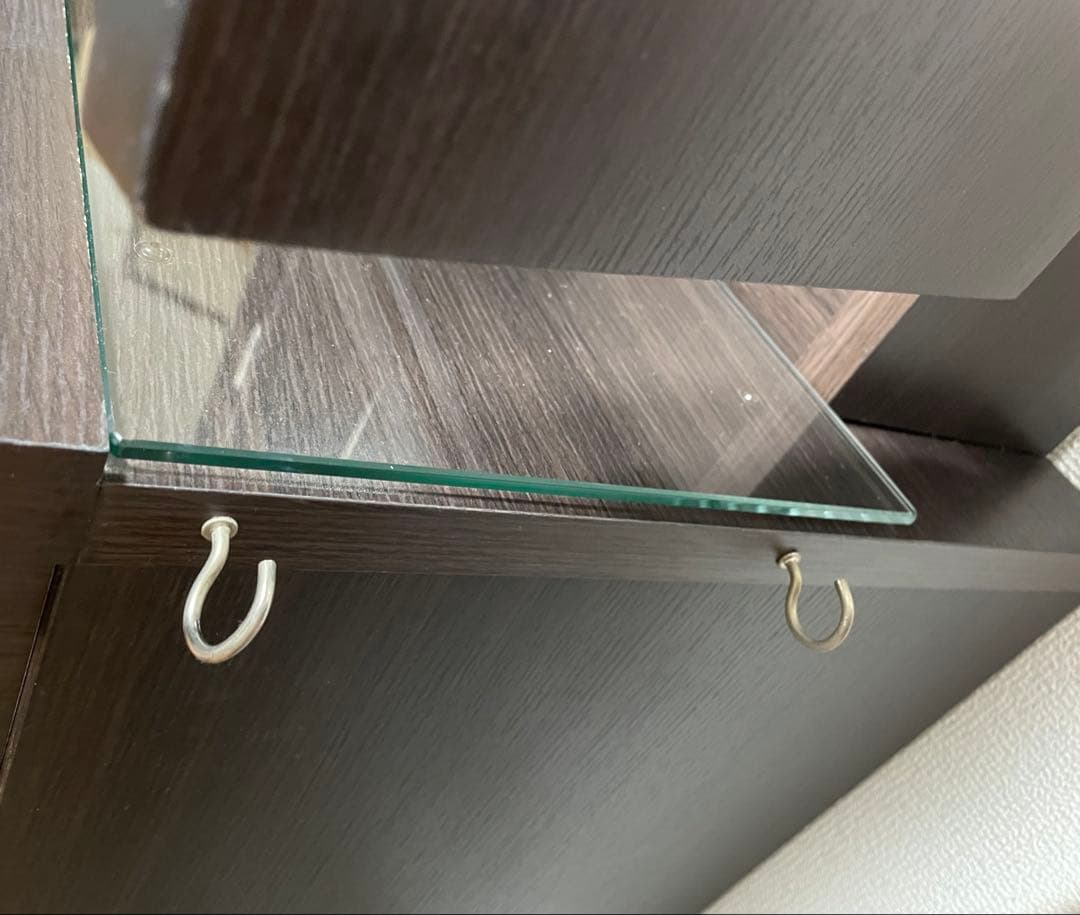 【送料込み】　ニトリ 三面鏡ドレッサー 椅子別売り　ダークブラウン