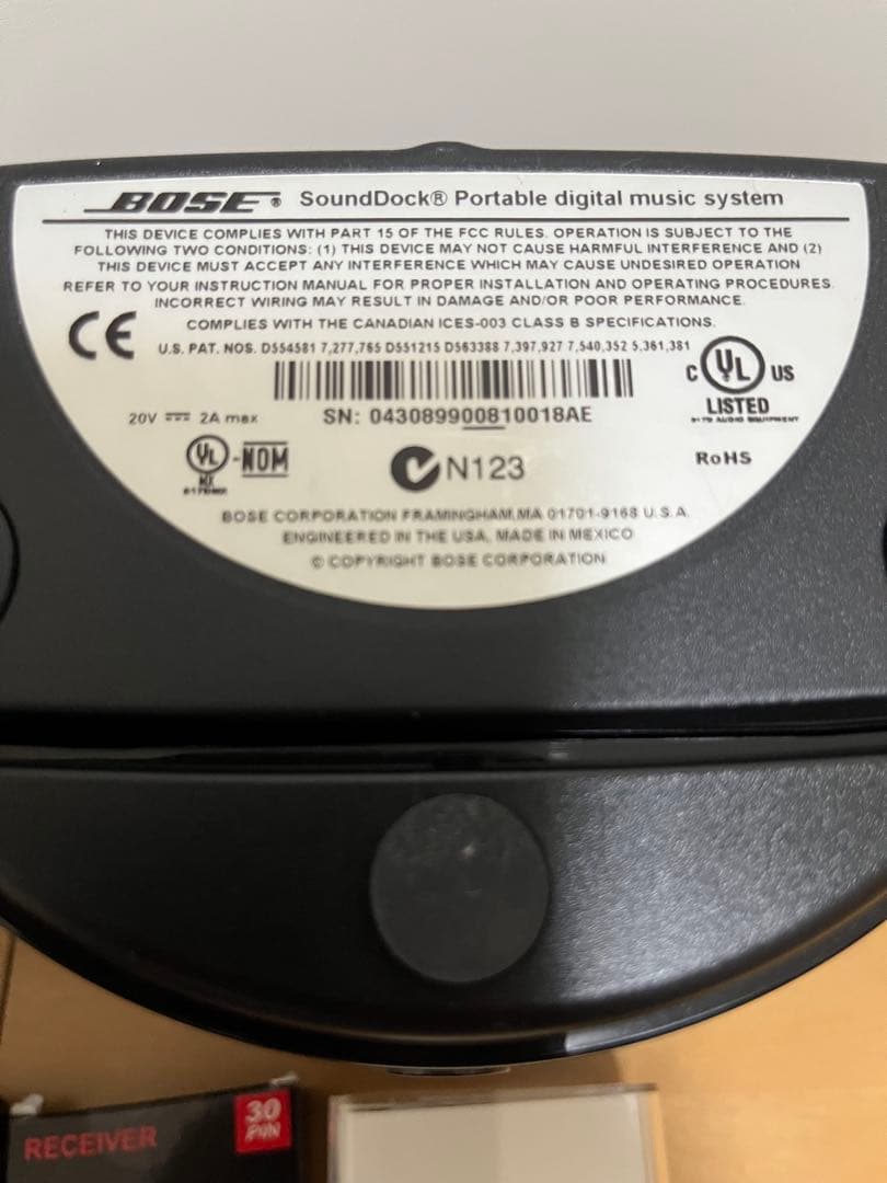 スピーカー・ウーファー BOSE SoundDock Portable receiver iPod