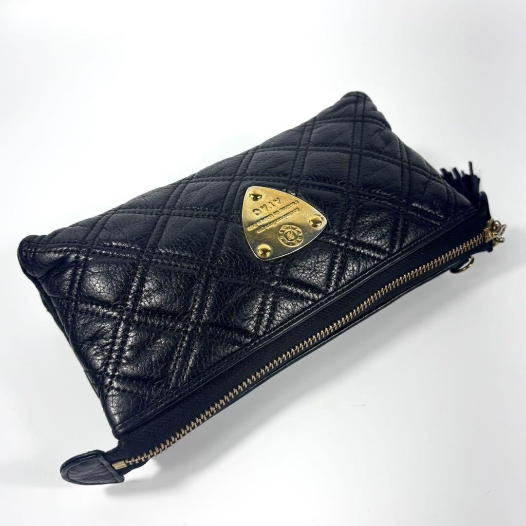 ✨希少 美品✨アタオ ショルダーバッグ ブーブー キルティング レザー ブラック