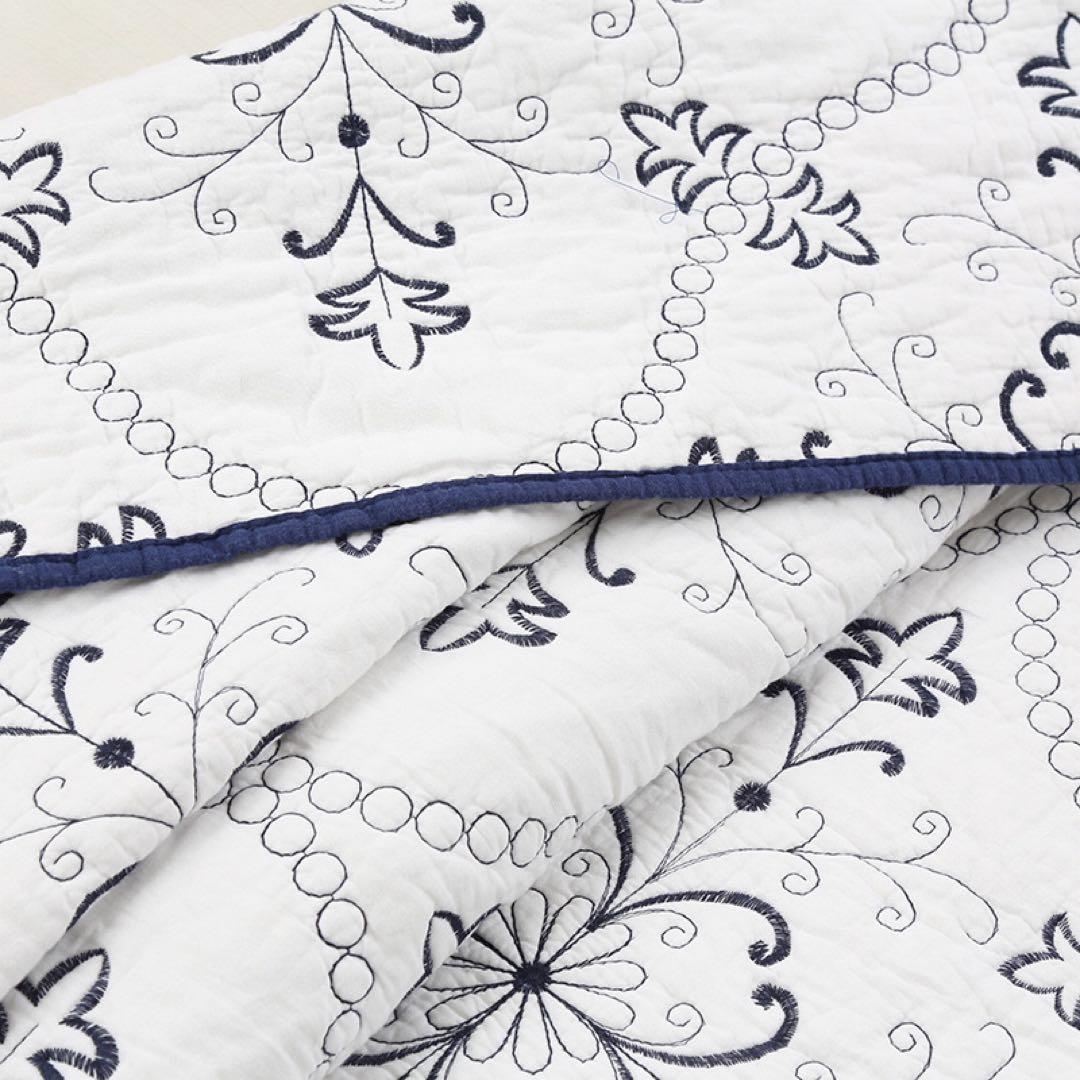 キルトベッドカバー3点セット綿マルチカバー キルティング 203