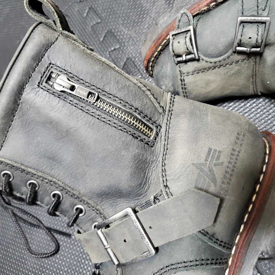 ALPHA INDUSTRIES 9 Hole BikerBoots ミリタリー