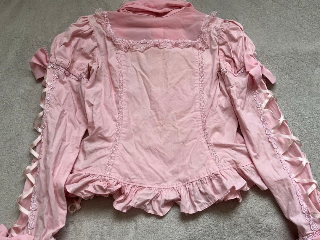 アンジェリックプリティ 姫袖　ブラウス　姫系　ロリィタ　編み上げ　リボン