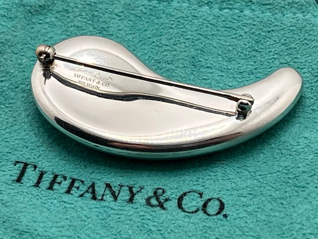c380 希少　美品　ティファニー　ラージ　ティアドロップ　ブローチ　925
