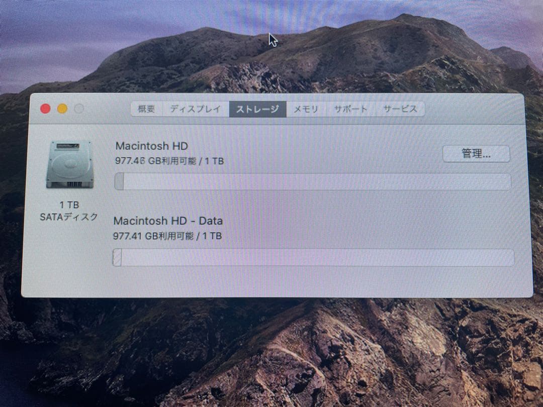 iMac 21.5インチ late2013 1TB