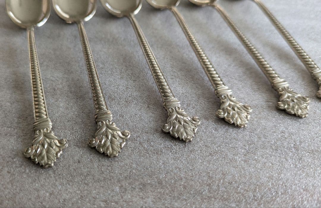 銀製スプーン6本　スターリングシルバー　計約66g