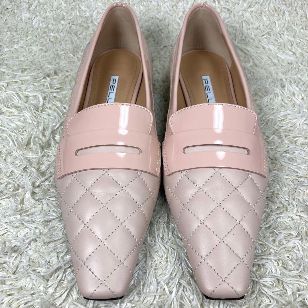 『未使用』PELLICO DAMA キルティング フラットパンプス ピンク 38