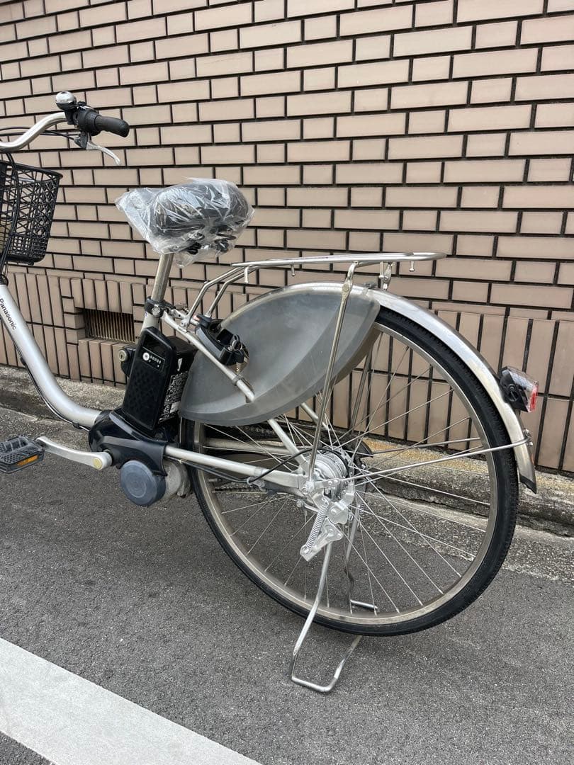 電動アシスト自転車 シルバー バスケット付き16ah