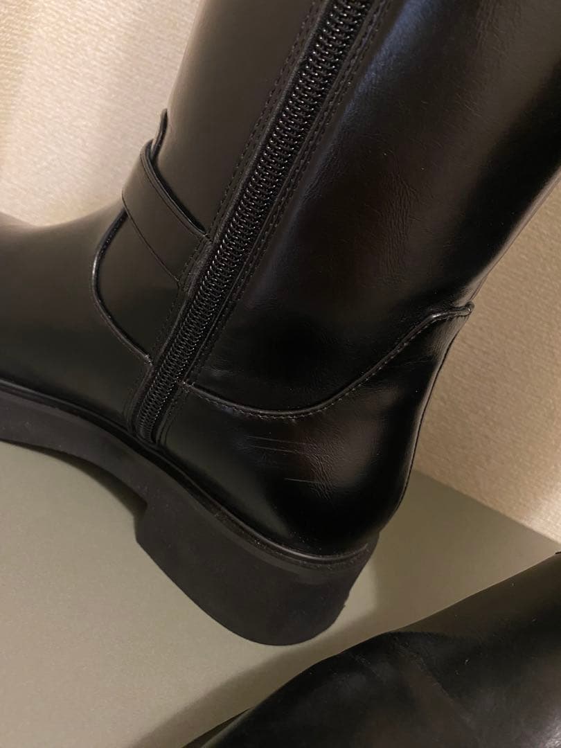 SNIDEL バリエライダースブーツ ブラック L