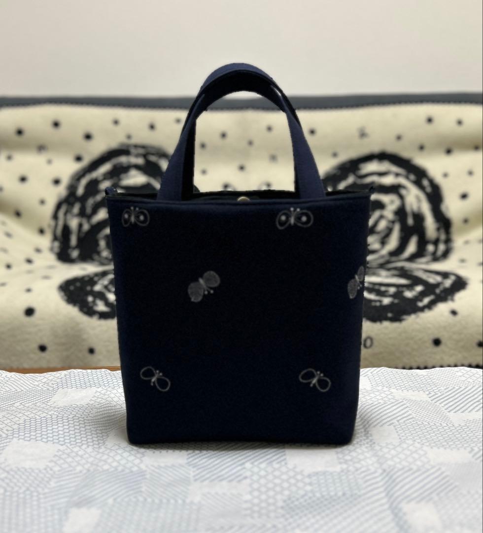 ハンドメイド＊ミナペルホネン＊rosy＋choucho＊マチ付きトート