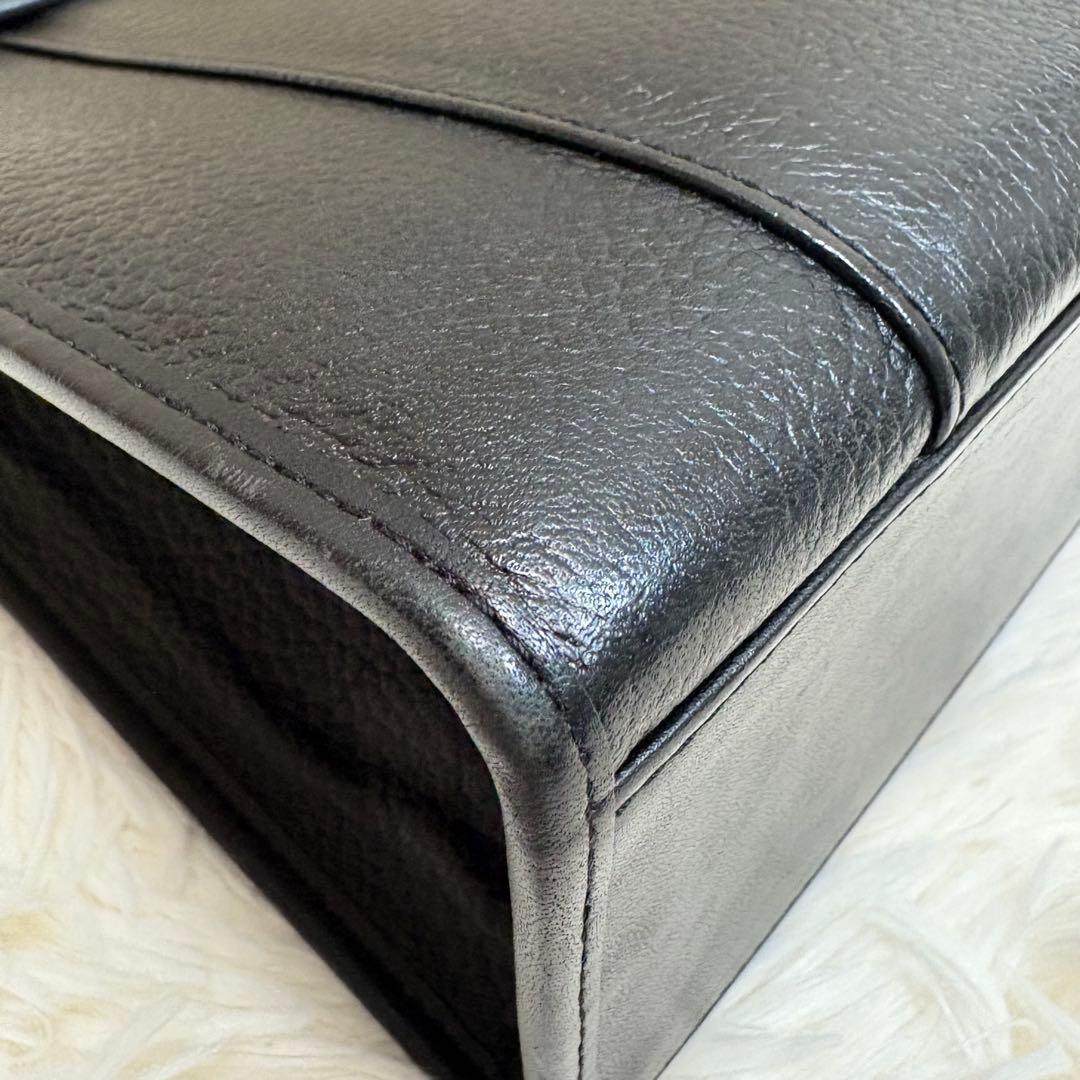 【美品】バーバリー オールレザー ビジネスバッグ 2way ノバチェック A4