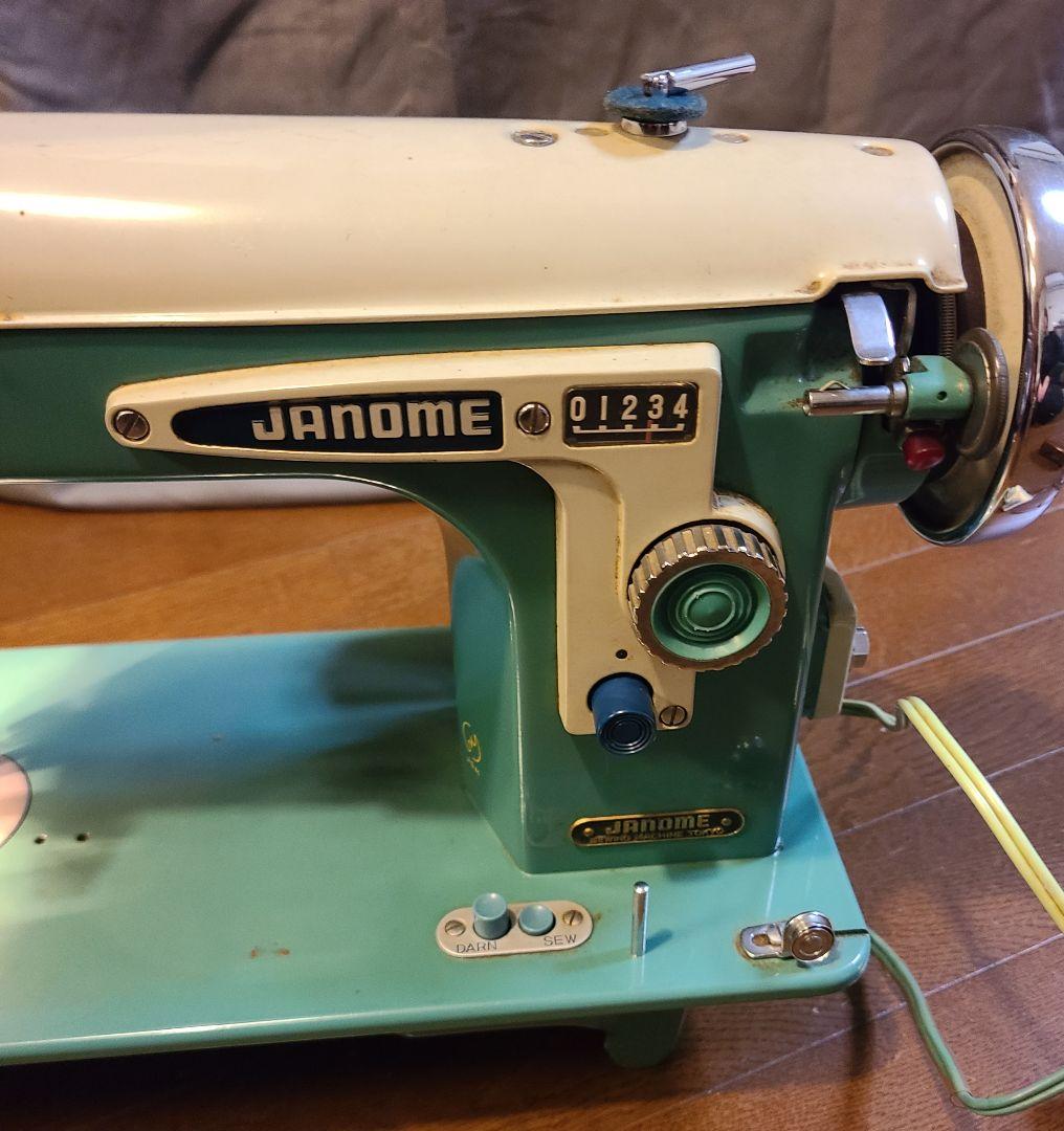 ジャノメミシン　足踏み　昭和レトロ