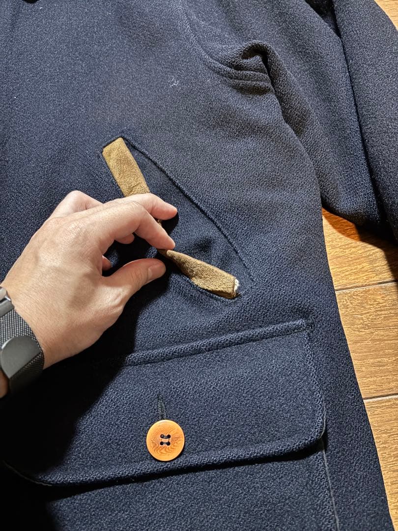 80s L.L.bean ハーフコート 襟ヌバック USA製