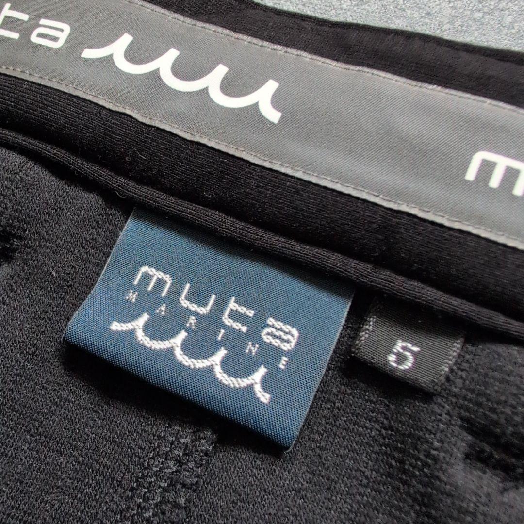 【未使用に近い】ムータマリンゴルフ　ストレッチ　切替しパンツ　M 黒