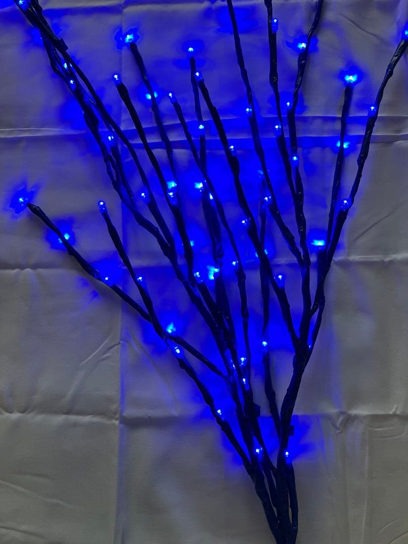 青色LEDライト装飾枝　#イルミネーション